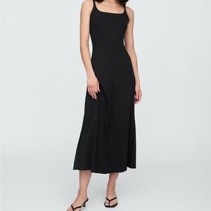 GAP ribbed squareneck Midi Dress